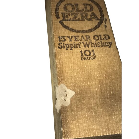 Western Ezra Whiskey Liquor Cocktail Bartending Wooden Box Display Case - Picture 2 of 10